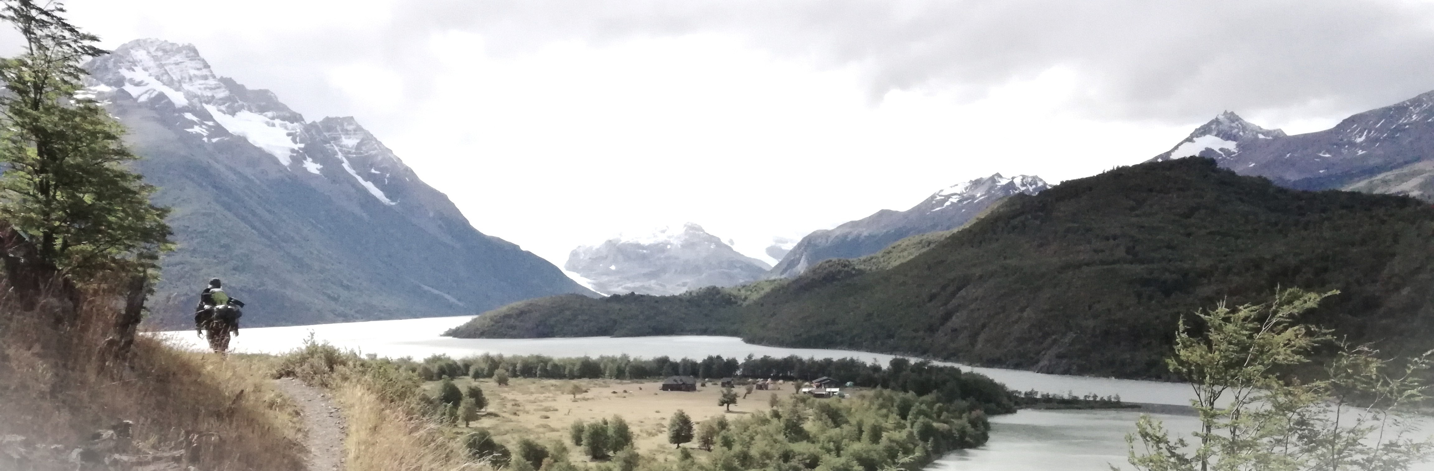 A photo hiking at Torres del Paine, Chile.
